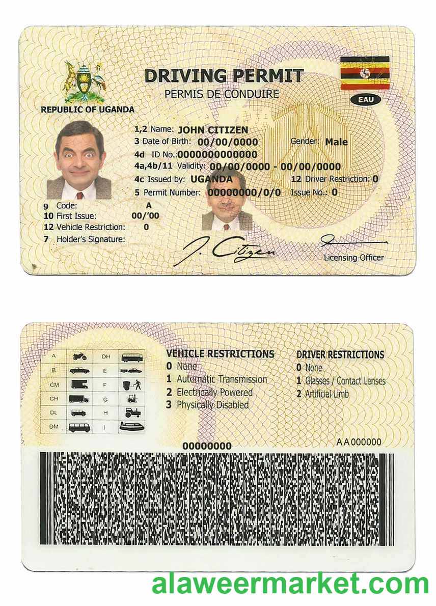 Uganda driving license